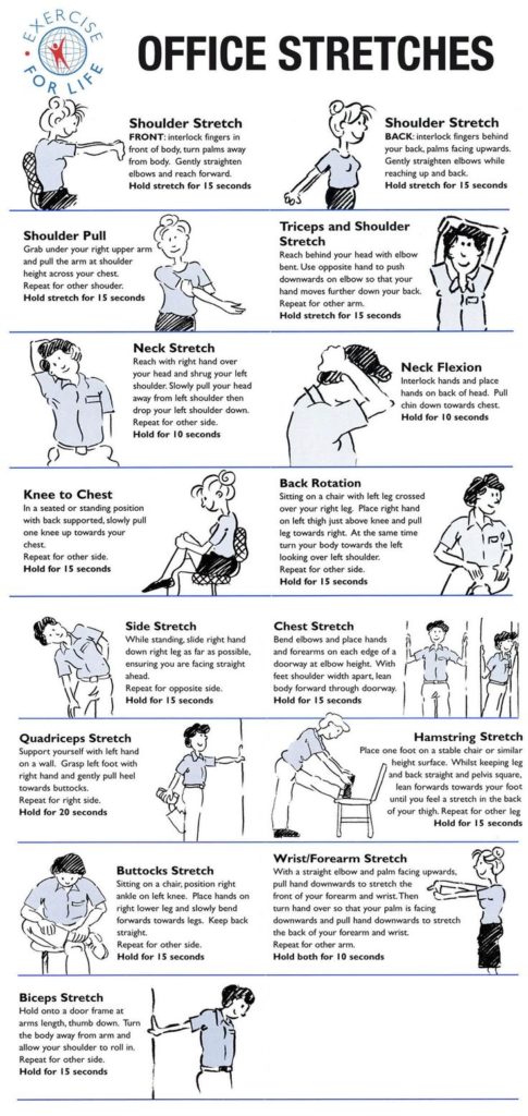 Simple Effective Exercises To Do At Work Healthy Work Tips
